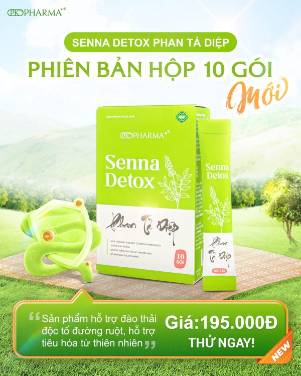 Senna Detox Phan Tả Diệp hộp 10 gói